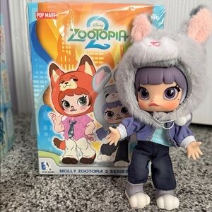 Disney Pop MART Zootopia 2 Molly Doll with Gray Bunny Hat